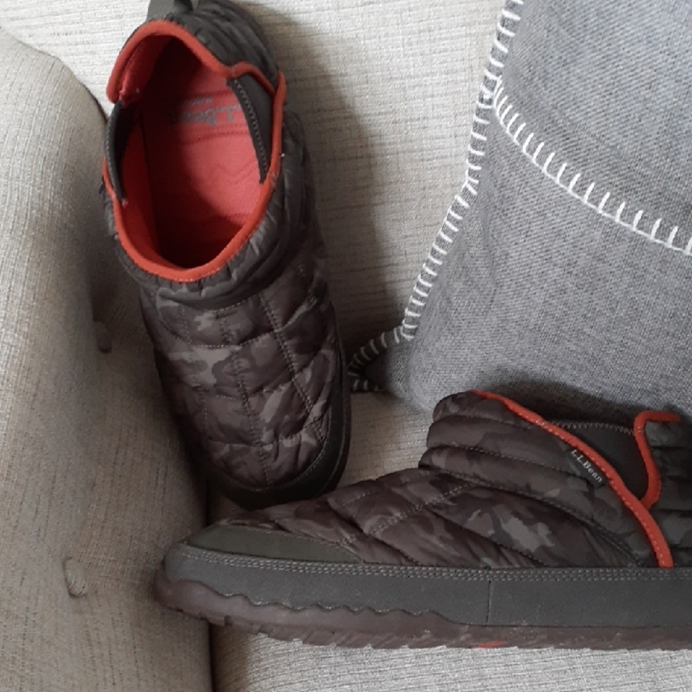 LL Bean Mountain Camo Slip On House Shoe